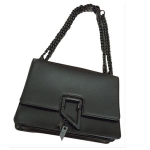 black double chain bag